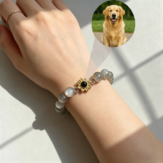 Aurmory · Silver Moonstone Memory Projection Bracelet