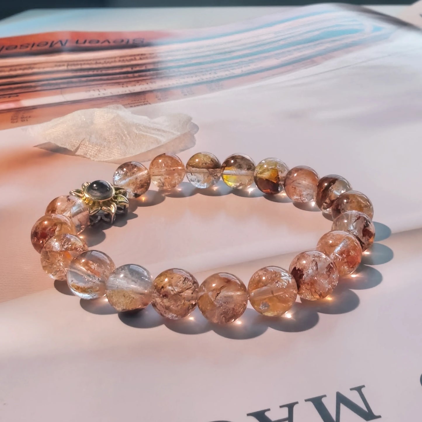 Aurmory · Koi Hematoid Quartz Memory Projection Bracelet