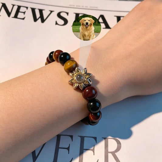 Aurmory · Rainbow Tiger Eye Memory Projection Bracelet