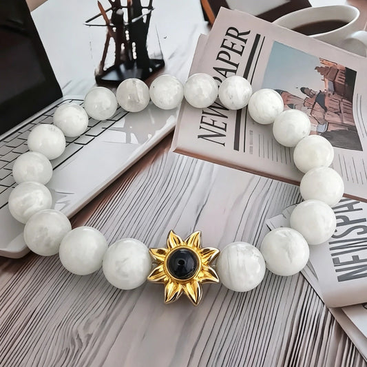 Aurmory · Snowflake Quartz Memory Projection Bracelet