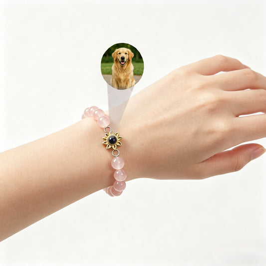 Aurmory · Rose Quartz Memory Projection Bracelet
