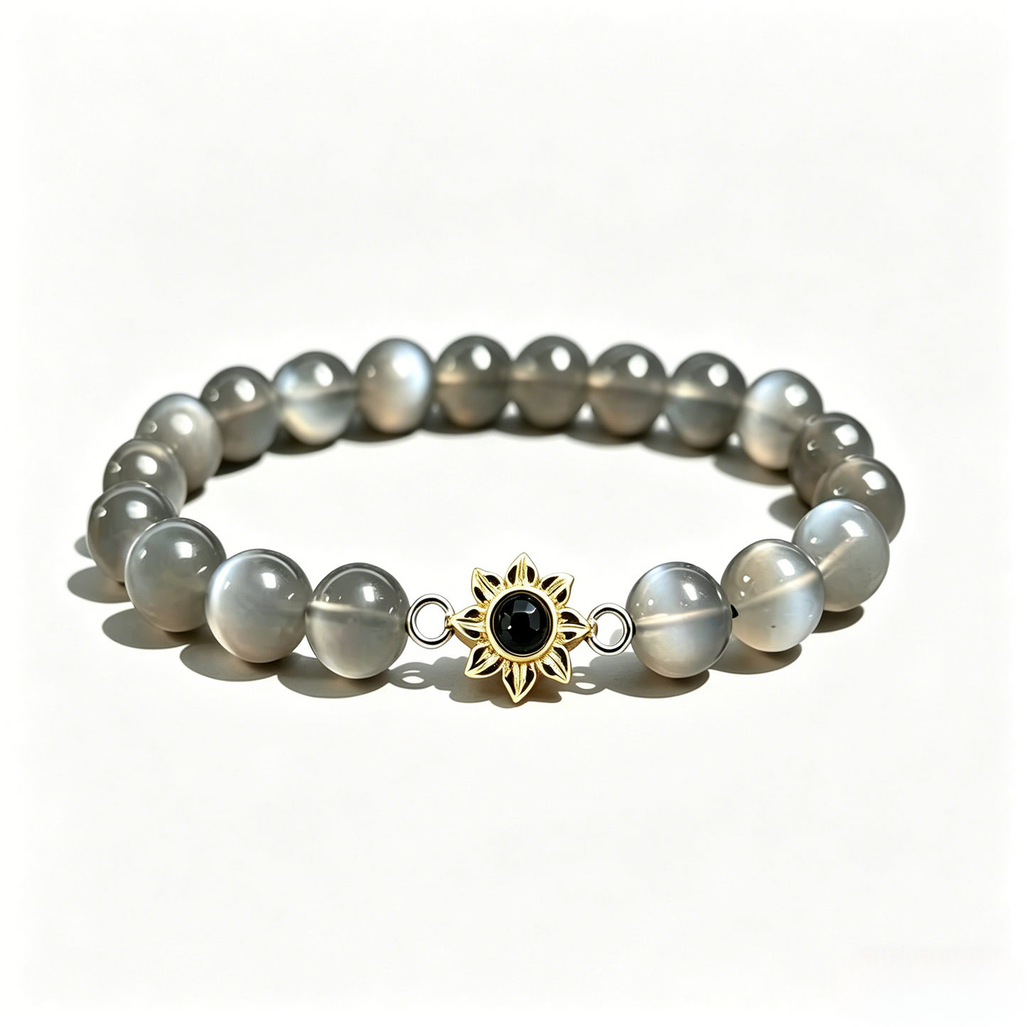 Aurmory · Silver Moonstone Memory Projection Bracelet