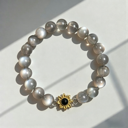 Aurmory · Silver Moonstone Memory Projection Bracelet
