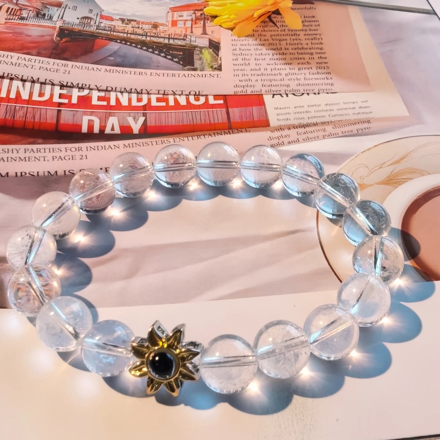 Aurmory · Clear Quartz Memory Projection Bracelet