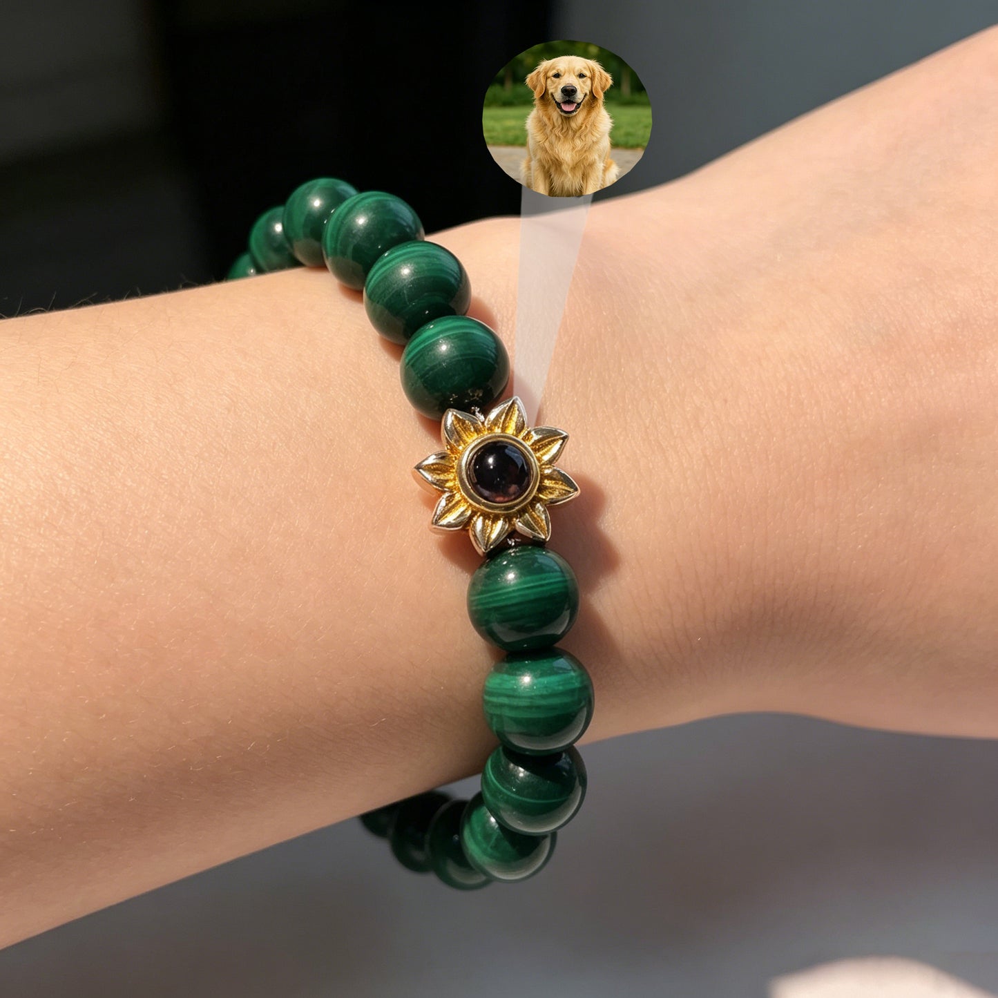 Aurmory · Malachite Memory Projection Bracelet
