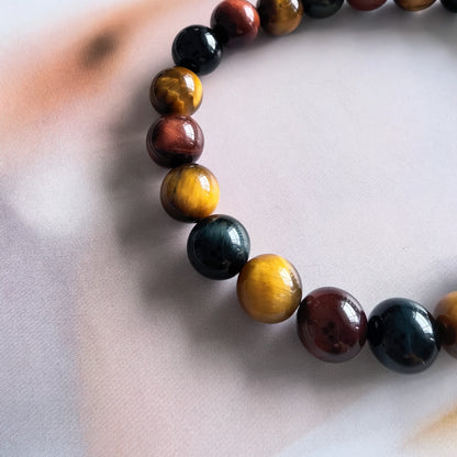 Aurmory · Rainbow Tiger Eye Memory Projection Bracelet