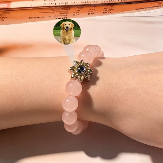 Aurmory · Rose Quartz Memory Projection Bracelet