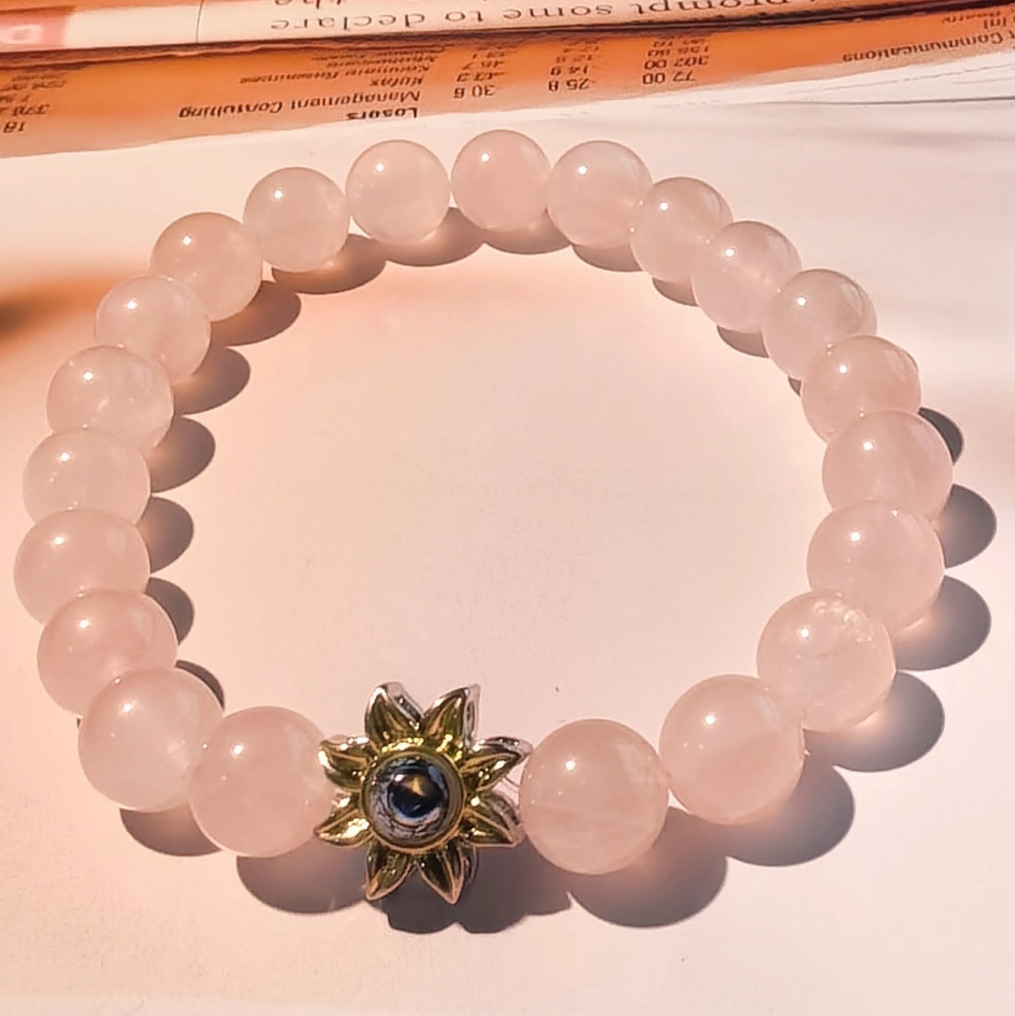 Aurmory · Rose Quartz Memory Projection Bracelet
