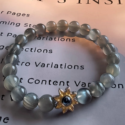 Aurmory · Silver Moonstone Memory Projection Bracelet