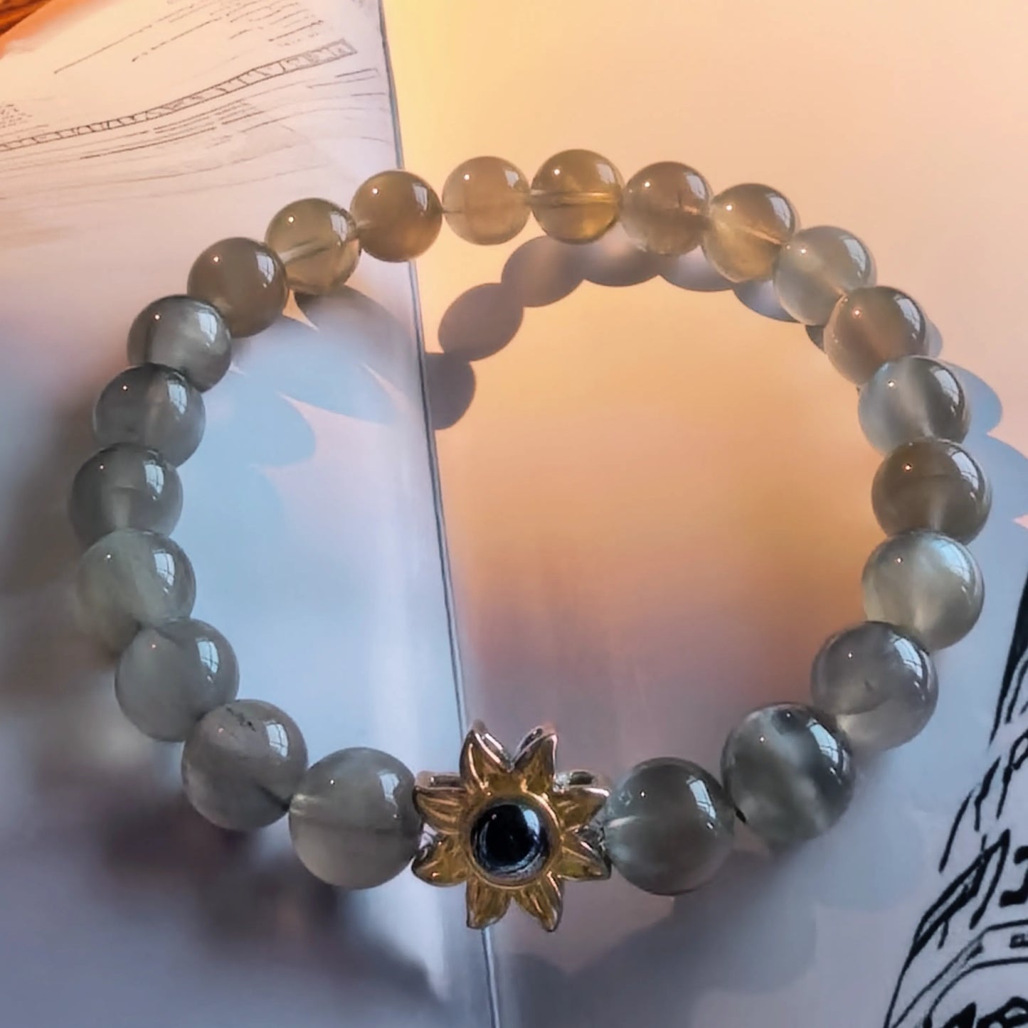 Aurmory · Silver Moonstone Memory Projection Bracelet