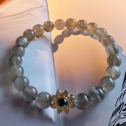 Aurmory · Silver Moonstone Memory Projection Bracelet