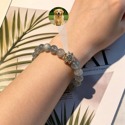 Aurmory · Silver Moonstone Memory Projection Bracelet