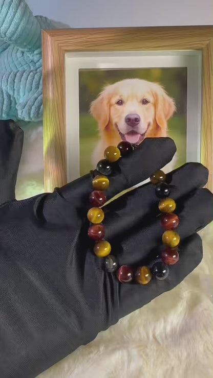 Aurmory · Rainbow Tiger Eye Memory Projection Bracelet